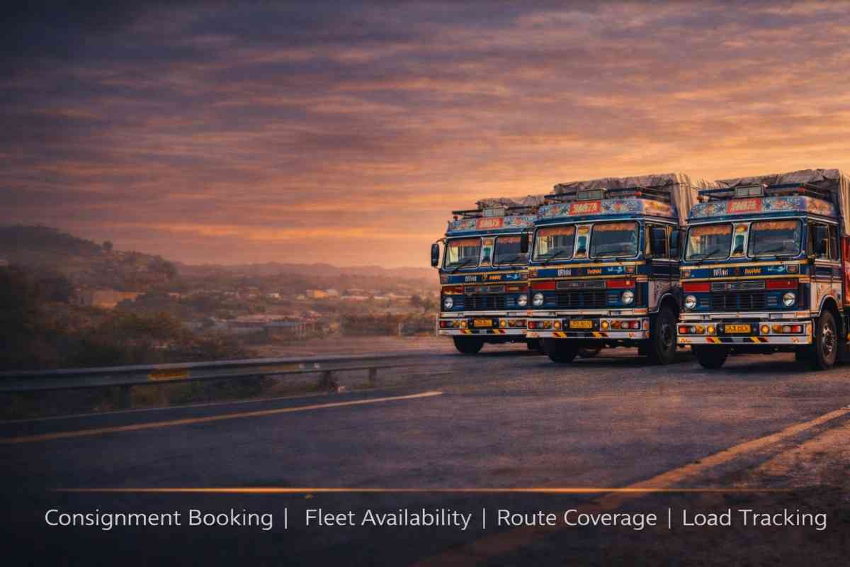Truck in service